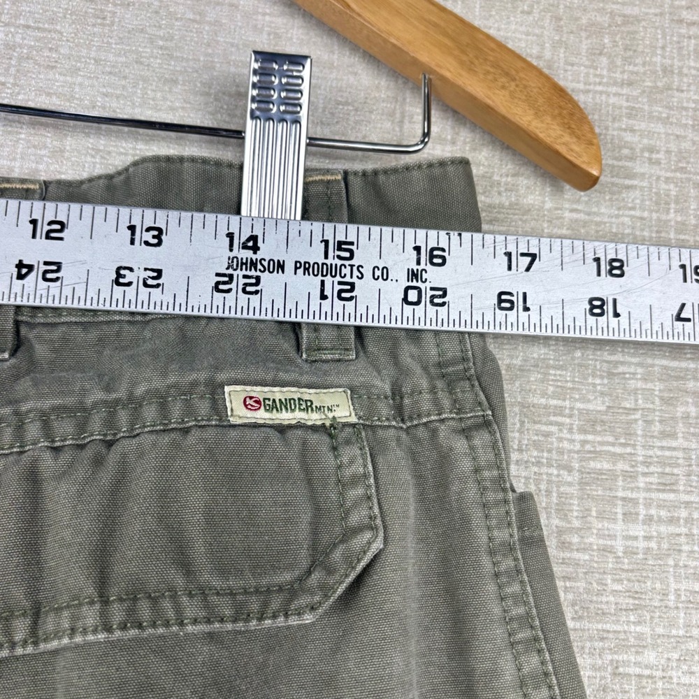 Gander Mountain Mens 36x30 Convertible Cargo Pants Olive Green Y2K Zip Off Leg - Picture 6 of 9